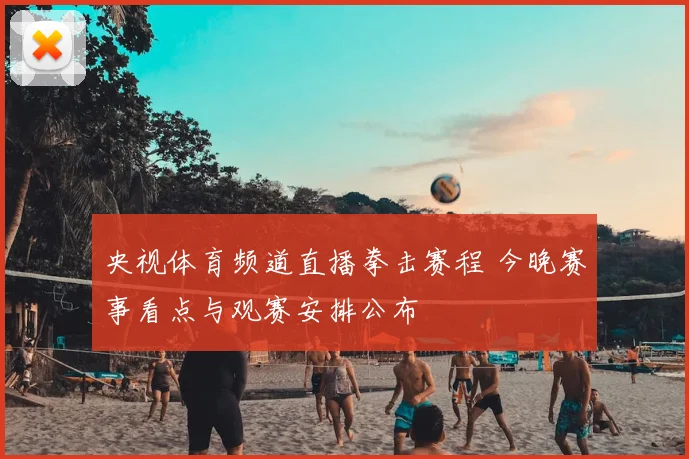 央视体育频道直播拳击赛程 今晚赛事看点与观赛安排公布